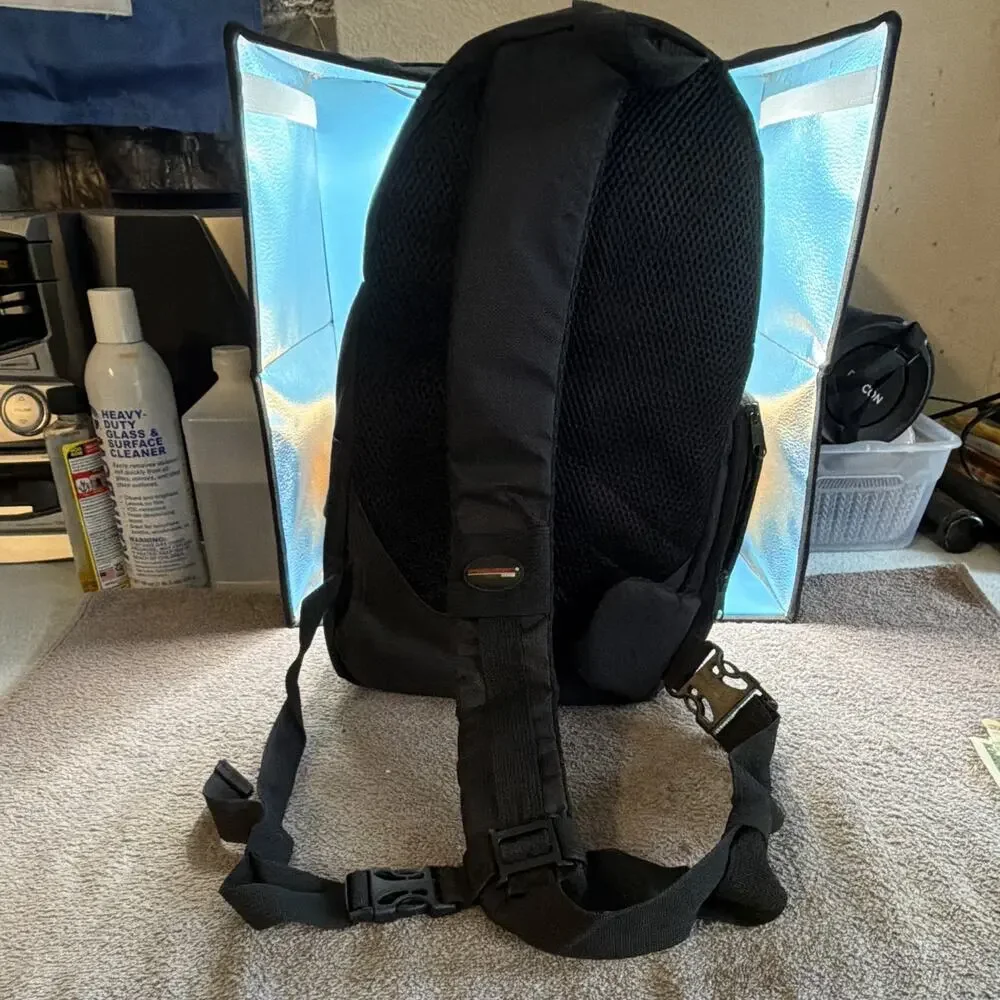 Precision Design Camera Backpack Black/Gray Padded Adjustable Straps very nice